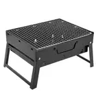 Portable Charcoal Grill Folding BBQ Charcoal Grill Stainless Steel Small Mini BB