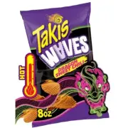 Takis Dragon Sweet Chili Waves 8 oz Bag, Wavy Potato Chips