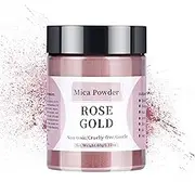 Rose Gold Mica Powder - 60g Mica Powder for Epoxy Resin - Pearl Pigment Powder Dye for Resin/Eye Shadow/Soap Making/Nails/Bath Bombs etc.