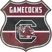 Rico Industries NCAA South Carolina Gamecocks Rustic 11.5" Home Decor Metal Route Sign