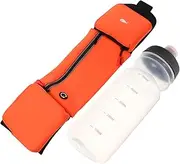 Kisangel Sports Fanny Pack Bottle Holder Bag Water Bottle Holder Waist Bag Water Bottle Strap Hip Bag Bottle Travel Sports Belt Belt Bag Water Bottle Belt Holder Sling Bag Nylon Orange