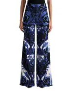 Alice and Olivia Ronnie Wide Leg Printed Pants