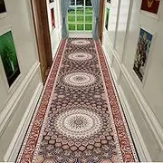 Hallway Runner Rug, Non-Slip Backing, Long Kitchen Carpet, Hall Corridor Stairs,1.4m x 5.5m