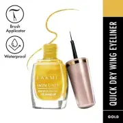 Lakme Quick Dry Wing Insta EyeLiner Waterproof - 9ml (Golden)