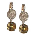 Earrings by Mariana Woman Beautiful Golden and Pearl Swarovski Crystals