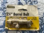 Vintage Stanley 2½” Barrel Bolt – Satin Brass – 75-7802 CD1078 – NOS