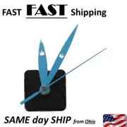 Quartz Clock Movement Mechanism Blue Hands DIY Repair Parts Kit
