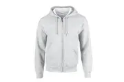 Gildan Unisex Adult Heavy Blend Full Zip Full Zip Hoodie (Ash) (XXL)