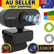 Webcam with Microphone Full HD 1080P Laptop Desktop MAC Camera USB Windows IOS