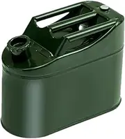 Jerry Cans Gas Cans Cold Rolled Plate Iron Fuel Tank Rustproof Oil Drum Three Handle Iron Oil Kettle Metal Gasoline Tank(5L)