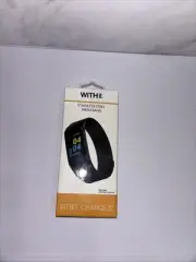 With It Stainless Steel Black Mesh Band for Fitbit Charge 5. New In Box