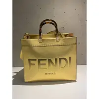 在飛比找蝦皮商城優惠-Fendi 8BH386 中款小牛皮Sunshine 包 金