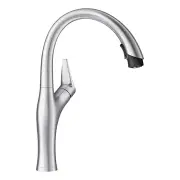 Blanco High Arch Pull Down TapBrushed Chrome ARTONASBR