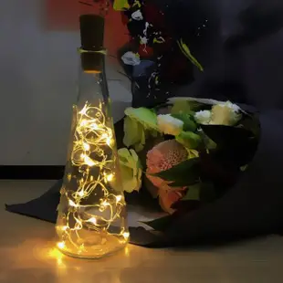 LED燈珠酒瓶塞燈串(LED 布置 聖誕燈)-5入