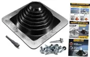 #3 EPDM Metal Roof Pipe Boot, Flexible Roof Jack Flashing Boot for Pipe OD