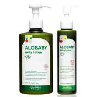 在飛比找蝦皮商城優惠-ALOBABY 寶寶牛奶潤膚乳液 日本製 重量瓶 護膚乳液 