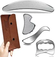 BYYDDIY 4 in 1 Gua Sha Muscle Scraper Tool Set - Physical Therapy and Soft Tissue Massage Tools for Scar Tissue, IASTM, and Fascia