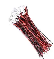 JST 1.25MM 2 Pin/3 Pin Male&Female Connector Plug with Wires Cables for Circuit Board Connection (2Pin Male and Female Set)