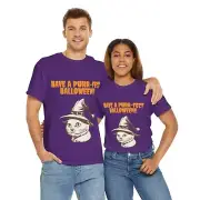 Have a Purr-fect Halloween!! Cat Unisex Cotton Shirt