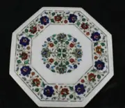 18'' Center Marble Table Top Marble Inlay Pietra Dura Art For Home Decor Garden
