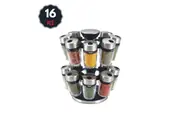 Cole and Mason Herb And Spice Jar Carousel Set 16 Piece