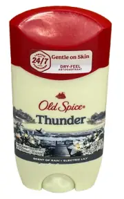 Old Spice Thunder Rain& Electric Lily Scent Antiperspirant Deodorant 2.6 oz