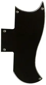 Custom For Gibson SG 61 Guitar Pickguard Scratch Plate,3 Ply Black