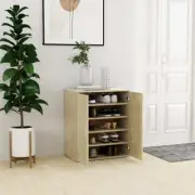 NNEVL Shoe Cabinet Sonoma Oak 60x35x70 cm Chipboard