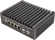 HUNSN Micro Firewall Appliance, Mini PC, OPNsense, VPN, Router PC, N100, RS52, 4 x 2.5GbE I226-V, Console, Type-C, HDMI, DP, SIM Slot, Support CNVI/GPIO, 16G RAM, 256G SSD