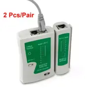 RJ45/RJ11 2-In-1 Network Tester 2Pcs Measuring Telephone Cable Handheld Detector