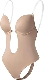 [kowaku] Adjustable Women's Backless Bodysuit with Thong for Everyday Comfort