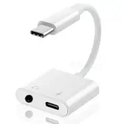 2in1 Type-C to 3.5mm Headphone Jack Adapter AUX & DAC Cable f Google Pixel 4 XL