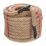 1-1/4"x100" Jute Rope Natural Jute String Twine Twisted Manila Rope Burlap Rope