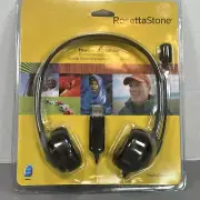 Rosetta Stone Headset Microphone USB For Language Learning Software Sealed