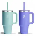 NEW! Hydro Flask SET OF 2 All Around TRAVEL TUMBLERS — 32oz Insulated To Go Mugs