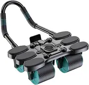 Fitness Roller Wheel - AB Wheel Roller | Auto Rebound Fitness Exercise Machine | Four Wheel Abdominal Wheel Core Training Equipment