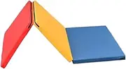 kowaku Folding Exercise Mat Gymnastics Mat Three Fold Foldable Pad with Carrying Handles for Dance