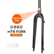 26 27.5" Full Carbon Bicycle Rigid Fork Disc Brake Quick Remove MTB Bike Fork