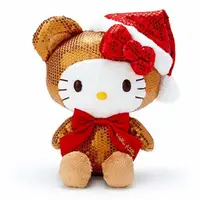 在飛比找蝦皮購物優惠-Hello Kitty 玩偶娃娃 亮片絨毛玩偶娃娃《M.棕》