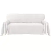 CottonÂ SofaÂ Cover Couch Cover White Couch Protector Sofa Throw Cover for Couch