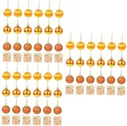 [Sosoport] 48 Pcs Christmas Tree Decoration Shatterproof Ornaments Shatterproof Christmas Tree Decorations Christmas Balls Decorations Christmas Decor Christmas Ornaments Miniture Decoration