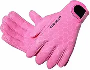 Wetsuit Gloves Neoprene Scuba Diving Gloves Surfing Gloves 1.5MM for Men Women, Thermal Anti Slip Flexible Dive Water Gloves for Spearfishing Swimming Rafting Kayaking Paddling