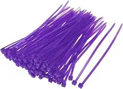 uxcell Nylon Cable Ties 4 Inch Self-Locking Zip Ties 0.09 Inch Width Purple 100pcs