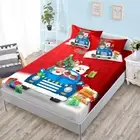 Father Christmas Gift Bed Decor Fitted Sheet Set Single/Double/Queen/King Size