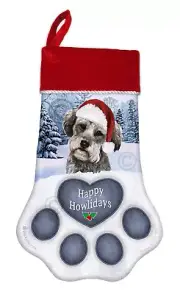 Schnoodle Holiday Christmas Stocking