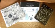 CTMH CC11227 THIN CUTS & CC11226 SEAS & GREETINGS ~Snowman, unique & one of kind