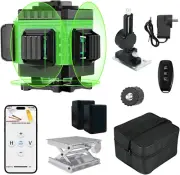 Xkimos Laser Level Green Self Leveling 12 Lines 3X360°Adjustable Brightness Hori