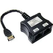 Dynamix C-RJ45LT2 T2 connector DUAL ADAPTER RJ-45 (2x UTP data/data DEVICES) splitter withshortcable [C-RJ45LT2]