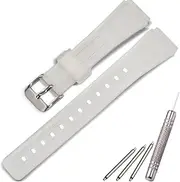 [MCXGL] Resin Replacement Strap Compatible with Casio F-91W F91W WaterProof Watch Band