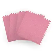 Bopeep EVA Foam Kids Play Mat Floor Kid Crawling Interlocking Home Pink 60x60